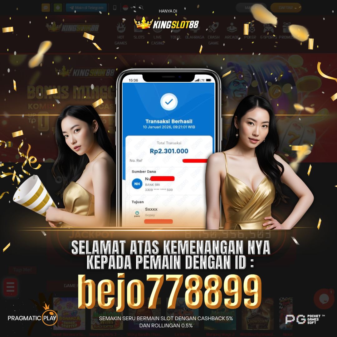 SELAMAT ATAS KEMENANGANNYA UNTUK ID :bejo778899